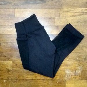Black Lululemon Forget The Sweat Crop